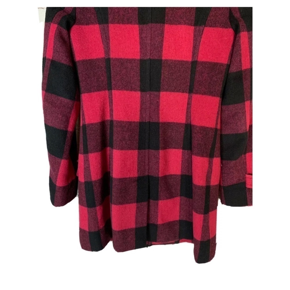 Jacob Pink/Black Buffalo Check Peacoat EUC - Picture 10 of 13
